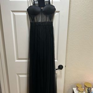 Windsor M Slit Hem Corset Dress